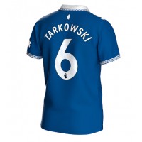 Camisa de Futebol Everton James Tarkowski #6 Equipamento Principal 2023-24 Manga Curta